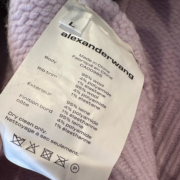 PRICE FIRM🎀Lilac wool zip up sweater - Picture 9 of 13